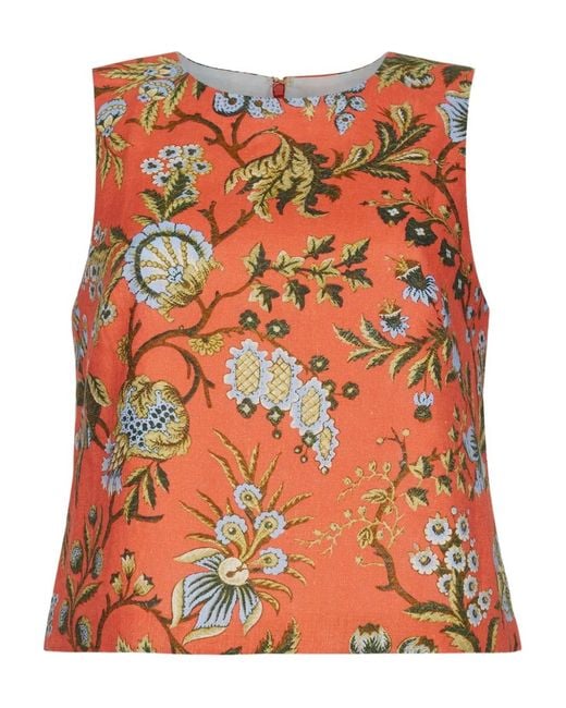 Haut Mackenzie À Fleurs Cara Cara en coloris Orange