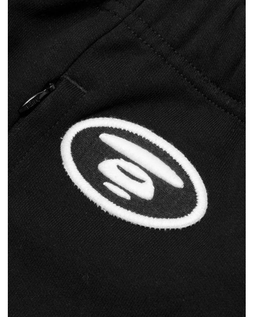 Bermudas con parche del logo Aape By A Bathing Ape de hombre de color Black