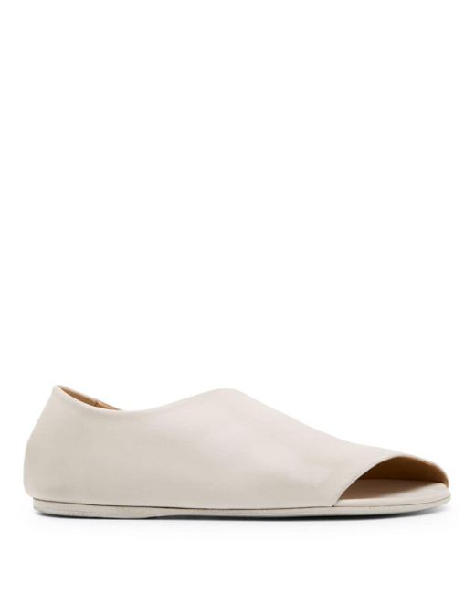 Marsèll White Arsella Cut-out Leather Sandals