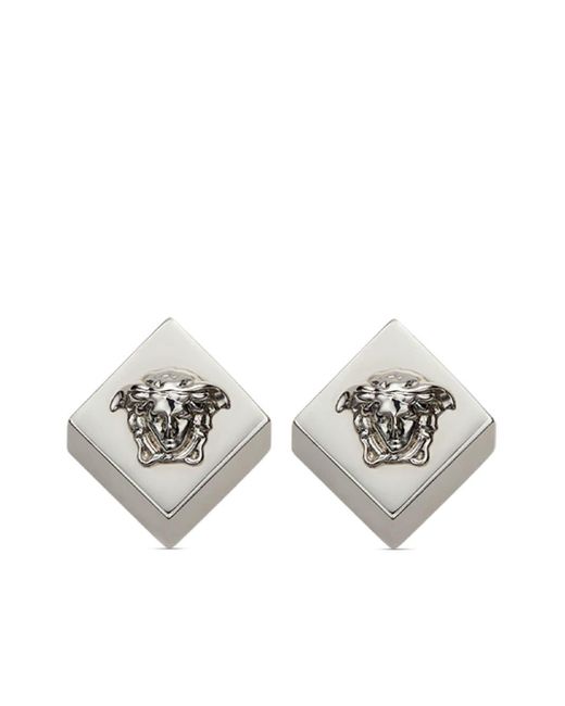 Versace White Medusa Mosaic Earrings