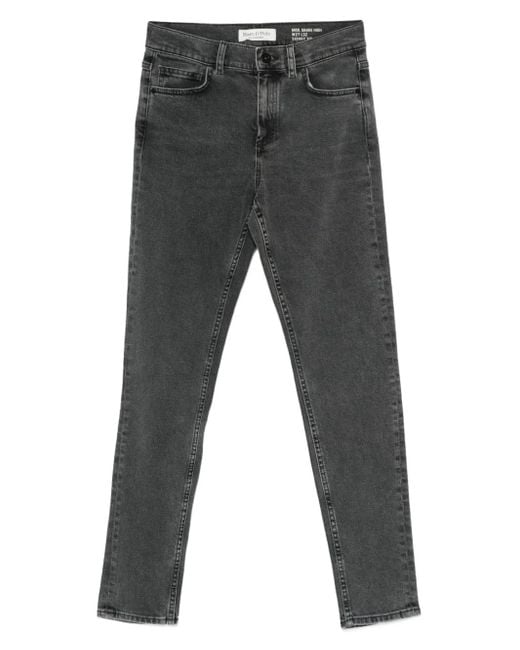 Marc O' Polo Gray High-Rise Skinny Jeans