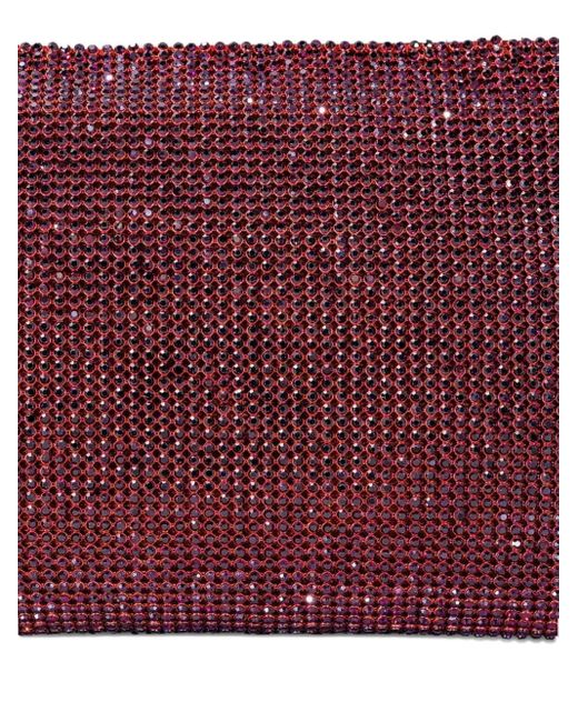 Benedetta Bruzziches Purple Your Best Friend La Petite Crystal-Embellished Crossbody Bag