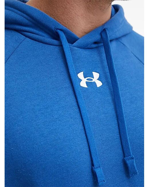 Under Armour Blue Ua Rival Hoodie for men