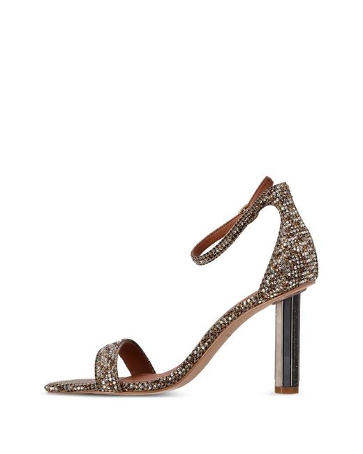 Kurt Geiger Metallic Embellished Ankle-Strap Pumps
