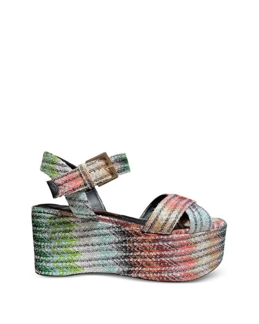 Missoni Green Julia Sequin-Embellished Espadrilles