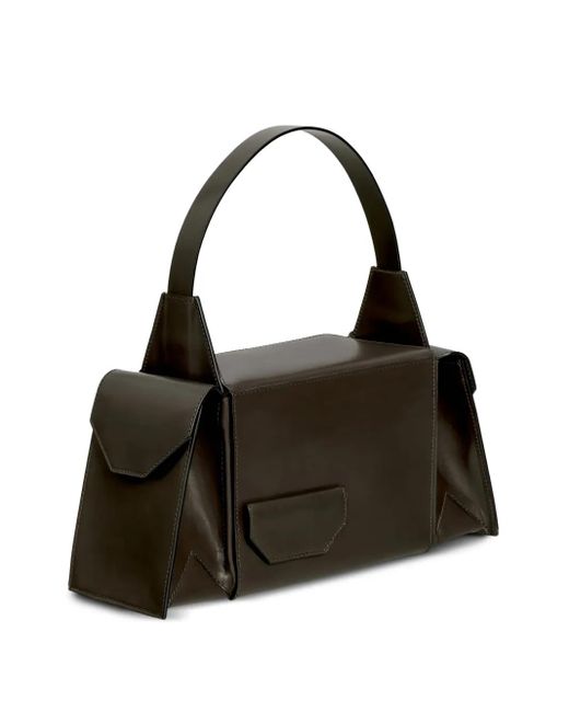 Merryl Tielman Black Barbara Leather Shoulder Bag