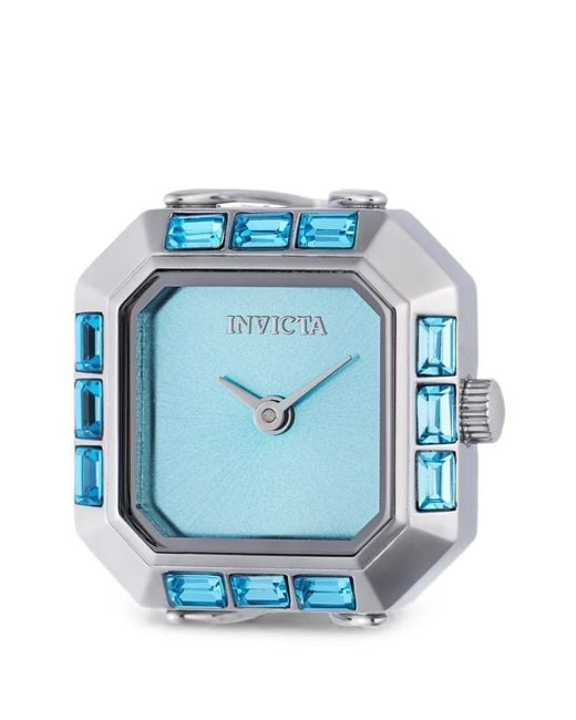 INVICTA WATCH Blue Mini Angel Crystal-Embellished 21.5Mm Ring Watch