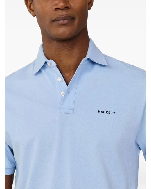 Hackett Blue Swim Trim Polo Shirt for men