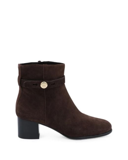 Tory Burch Brown Romy Ankle Boots