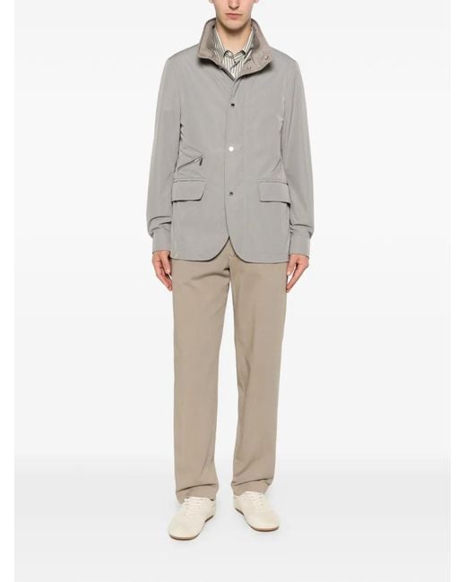 Moorer Gray Zip Jacket for men