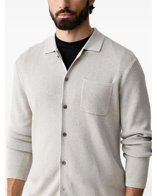 Joop! Gray Chest-Pocket Cardigan for men
