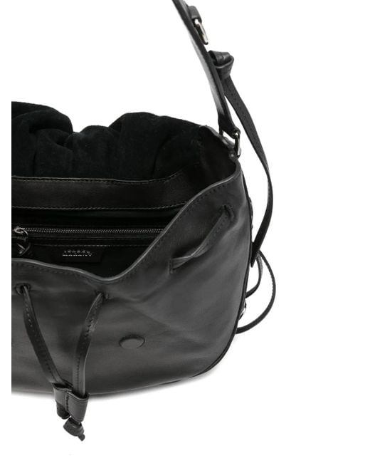 Isabel Marant Black Schultertasche Mit Falten