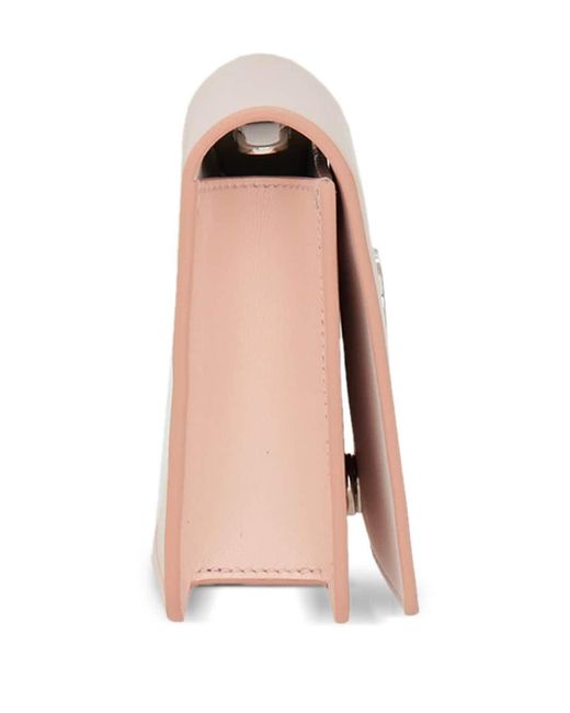 Ferragamo Pink Gancini-plaque Leather Mini Bag
