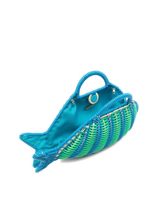 Serpui Blue David Fish Tote Bag