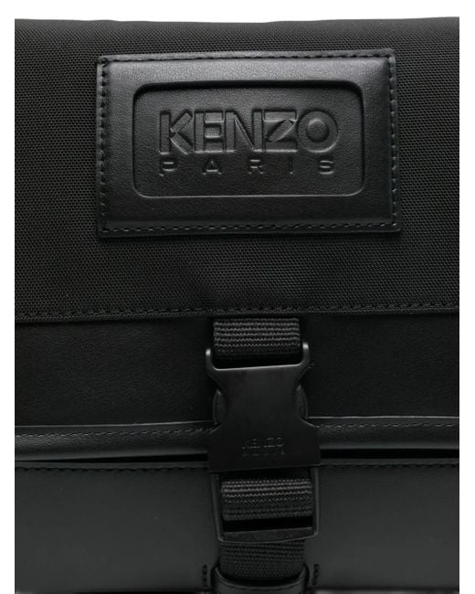 KENZO Kommuter レザートリム バッグ S Black