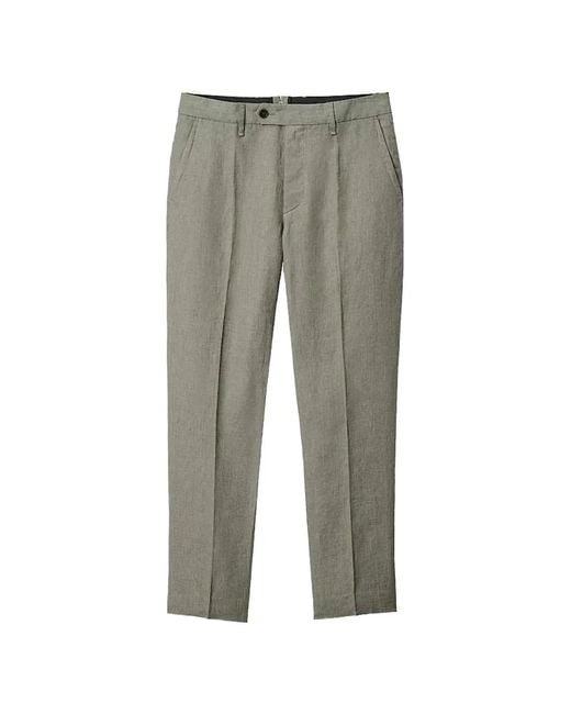 Rag & Bone Gray Evan Straight-Leg Trousers for men