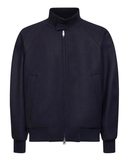 Veste Zippée À Patch Embossé Fendi pour homme en coloris Blue