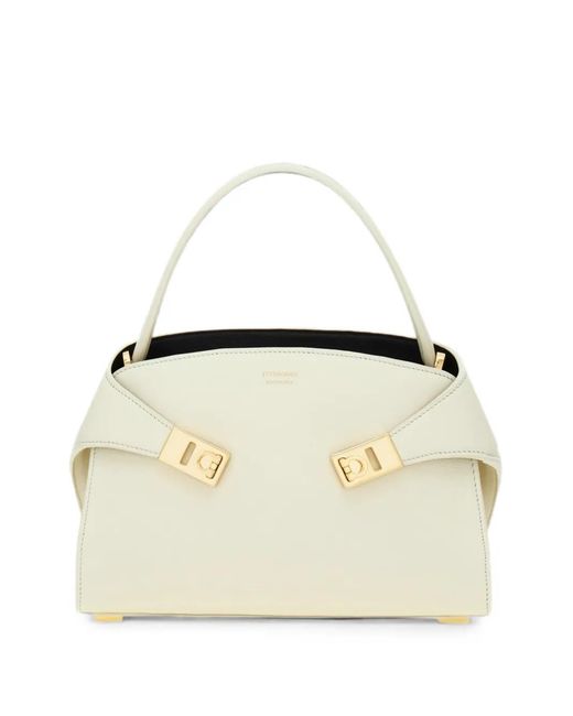Ferragamo Natural Hug Soft Bicolor Handbag Xs