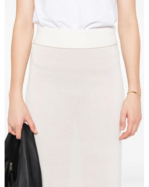 Totême  Knitted Skirt White
