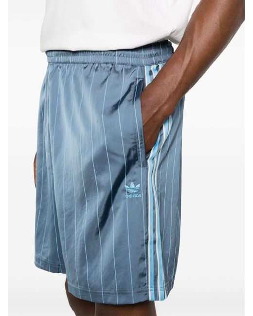 Adidas Lauf-Shorts mit Nadelstreifen in Blue für Herren