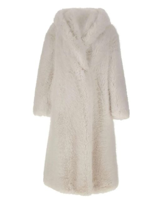 BB COUTURE Jas Met Capuchon in het White