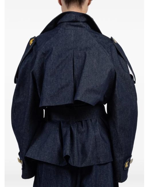 Franchise Blue Gabi Double-Breasted Coat