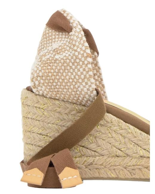 Castaner Metallic Chiara Tie Espadrilles