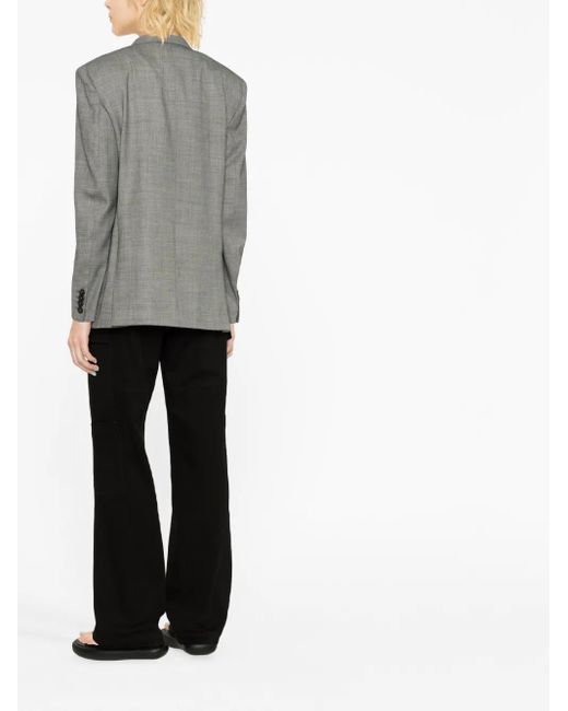 Stella McCartney Gray Jackets Black