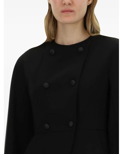 Max Mara Black Button-Fastening Jacket