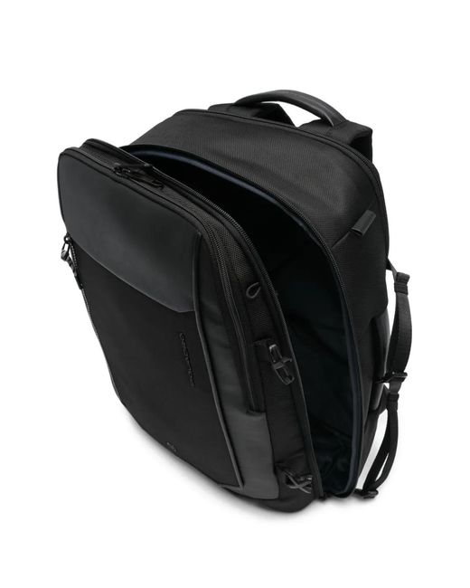 Piquadro Black Backpack for men