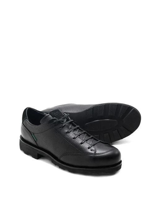 Norse Projects Black X Paraboot Ravn Textured Leather Sneakers for men