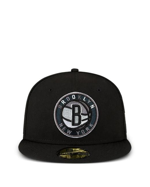 KTZ Black 59Fifty Brooklyn Nets Cap for men