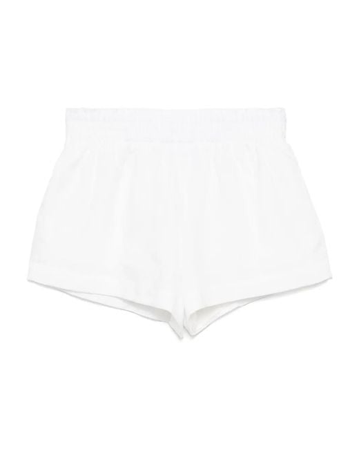 Reformation White Mila Shorts