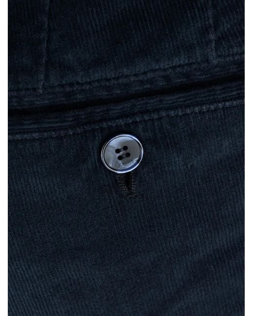 Cruna Blue Corduroy Trousers for men