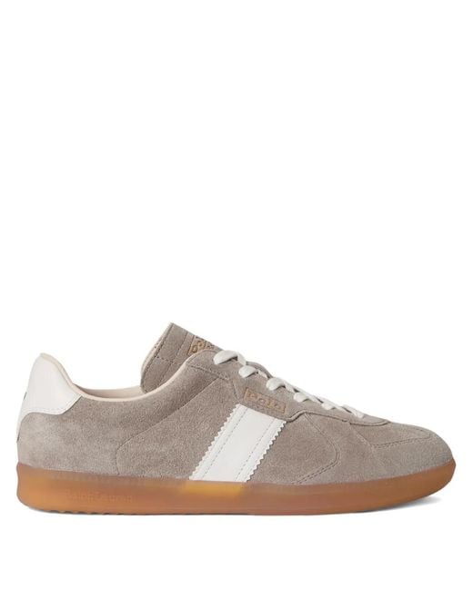 Polo Ralph Lauren Brown Leather Sneakers for men