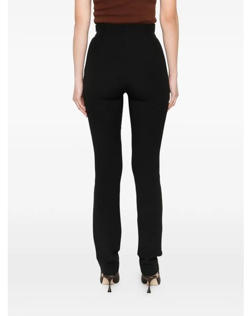 Alberta Ferretti Black Zip-Fastening Trousers