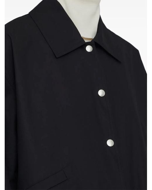 Jil Sander Black Logo Cotton Jacket