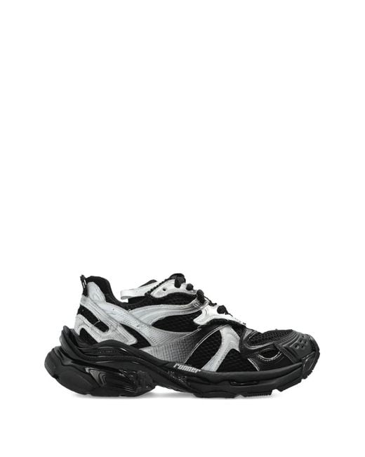 Balenciaga Black Runner Panelled Sneakers