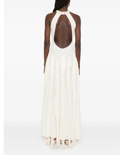 Bless White Halterneck Maxi Dress
