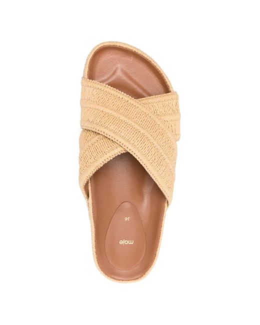 Maje Natural Platform Sandals