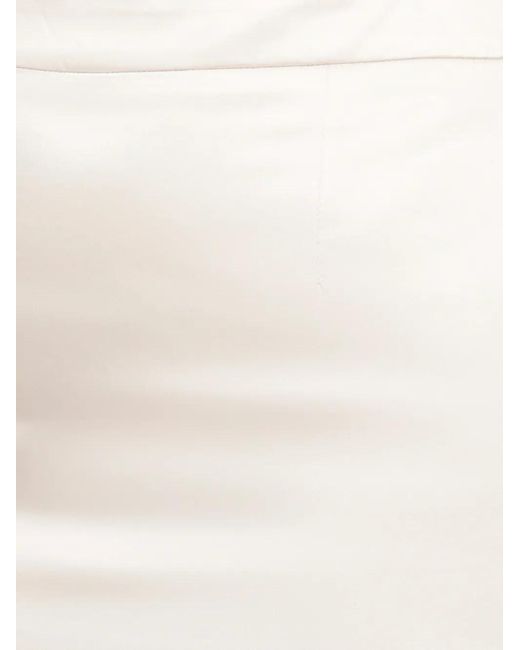 PT Torino White High-Waisted Skirt
