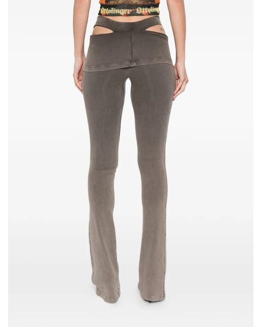 OTTOLINGER Gray Cutout Trousers