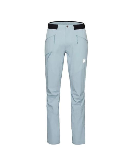 Mammut Blue Aenergy Light So Logo-Print Trousers for men