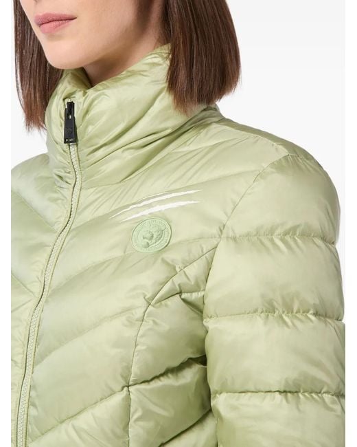 Philipp Plein Green Quilted Puffer Jacket