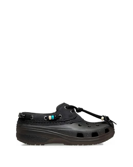 CROCSTM Black Classic Luxe Boat Shoes