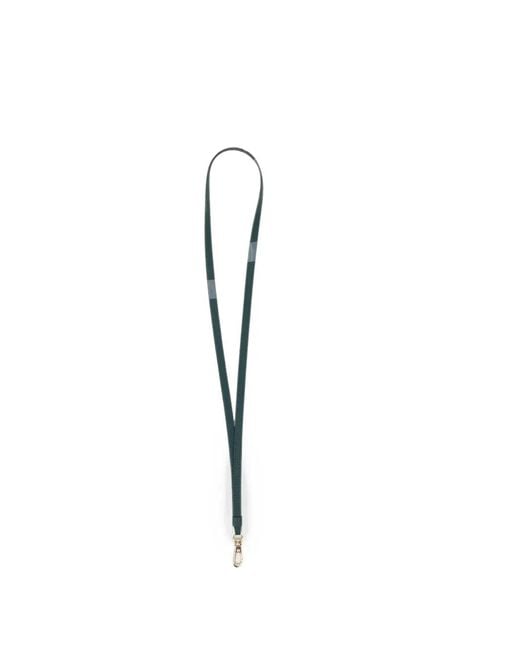 Agnes B. White Leather Pass Holder