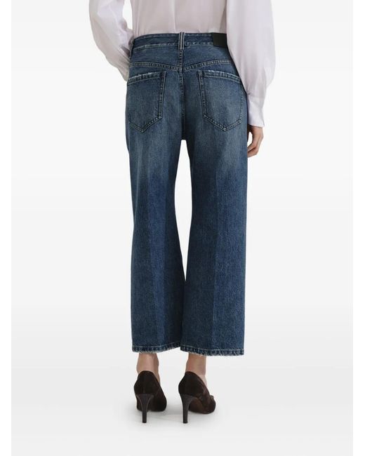 Brunello Cucinelli Blue Cropped Jeans