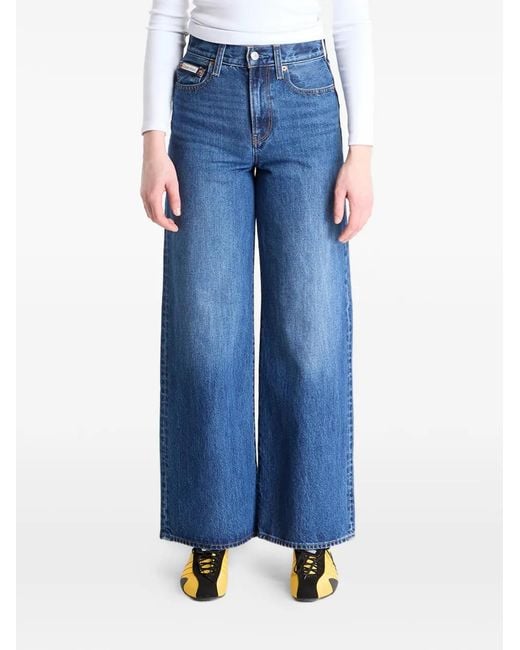 Calvin Klein Blue High-Waisted Jeans