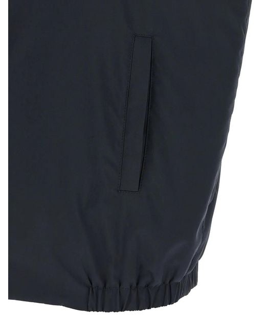 Kiton Blue Reversible Vest for men