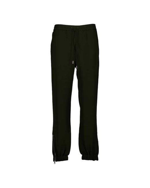 McQueen Black Drawstring Track Pants for men